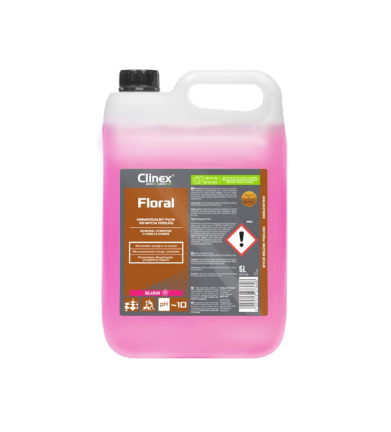 CLINEX FLORAL Uniwersalny płyn do mycia podłóg BLUSH 5L (114/1/1)