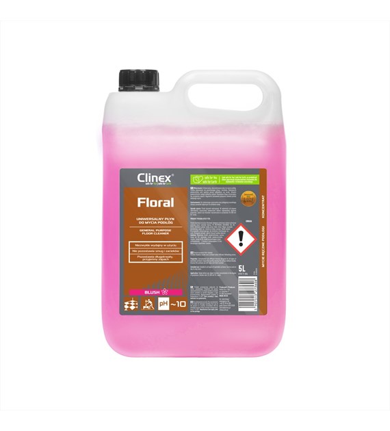 CLINEX FLORAL Uniwersalny płyn do mycia podłóg BLUSH 5L (114/1/1)