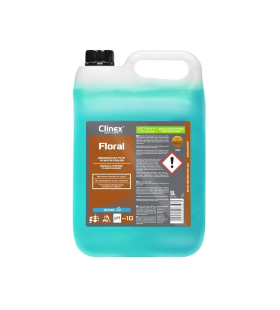 CLINEX FLORAL Uniwersalny płyn do mycia podłóg OCEAN 5L (114/1/1)