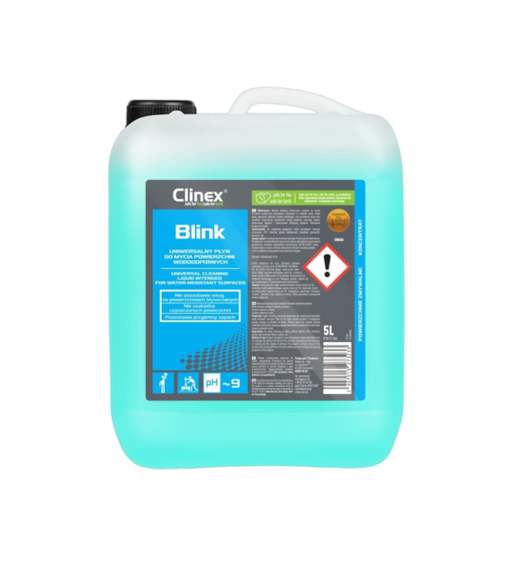 CLINEX BLINK Uniwersalny płyn do mycia powierzchni wodoodpornych 5L (96/1/1)