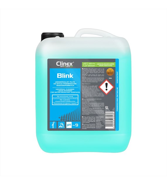 CLINEX BLINK Uniwersalny płyn do mycia powierzchni wodoodpornych 5L (96/1/1)