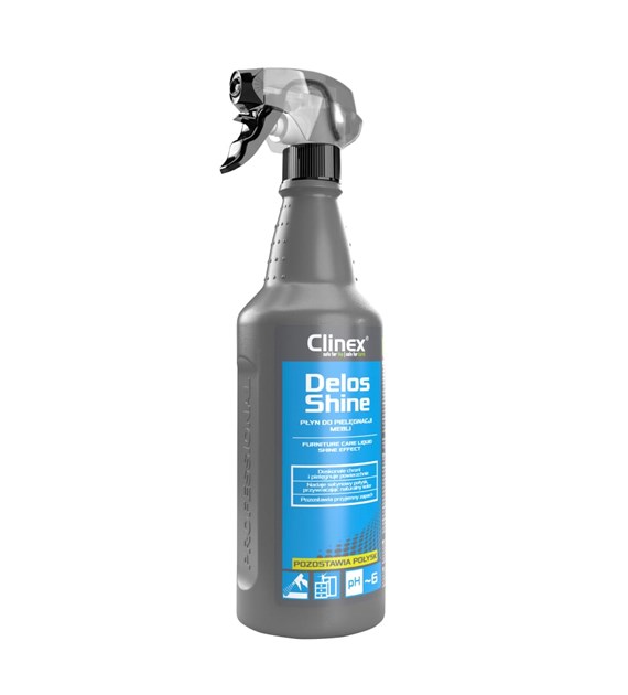 CLINEX DELOS SHINE Płyn do pielęgnacji mebli 1L (76/6/1)