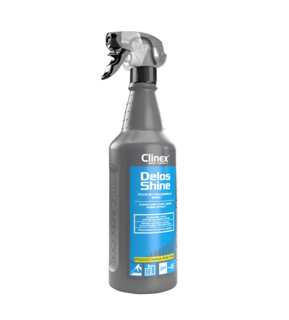 CLINEX DELOS SHINE Płyn do pielęgnacji mebli 1L (76/6/1)