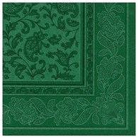 SERWETKA 40x40 RC ORNAMENT CIEMNA ZIELEŃ (250/5/50)