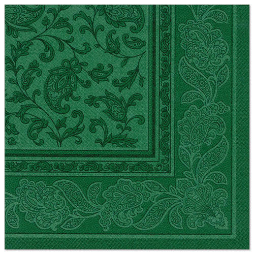 SERWETKA 40x40 RC ORNAMENT CIEMNA ZIELEŃ (250/5/50)