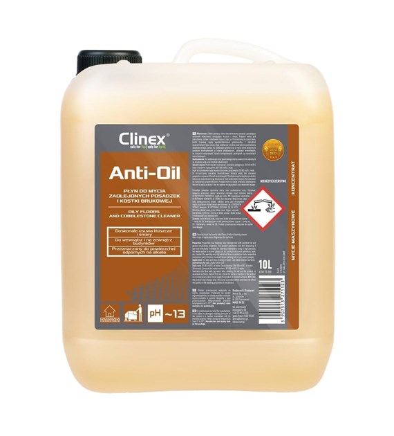 CLINEX ANTI-OIL Płyn do silnie zaolejonych posadzek 10L (40/1/1)