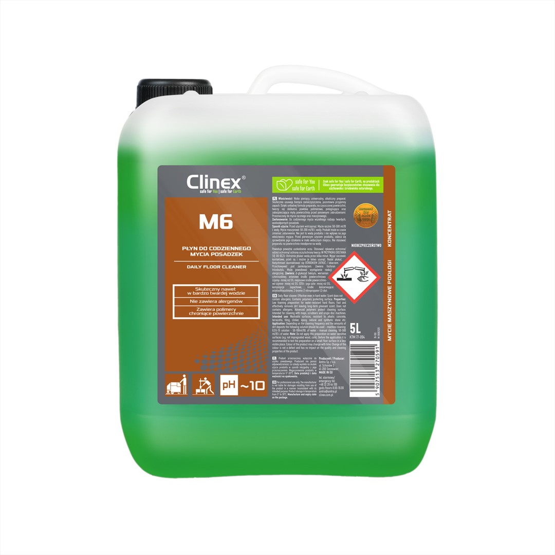 CLINEX M6 Płyn do codziennego mycia posadzek 5L (96/1/1)