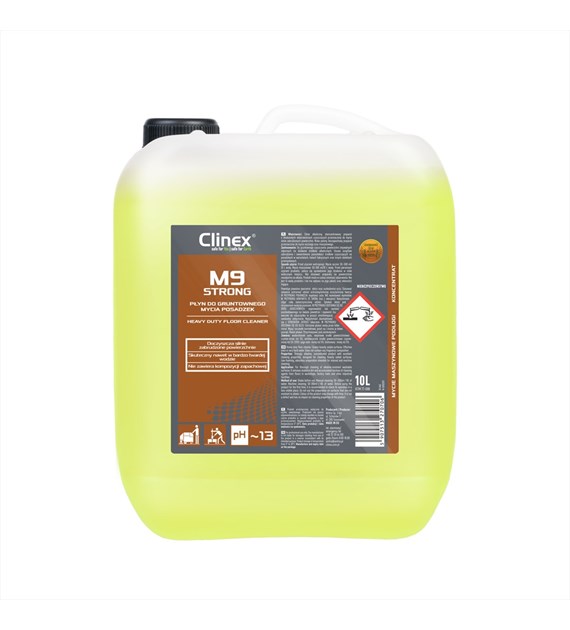 CLINEX M9 STRONG Płyn do gruntownego mycia posadzek 10L (40/1/1)