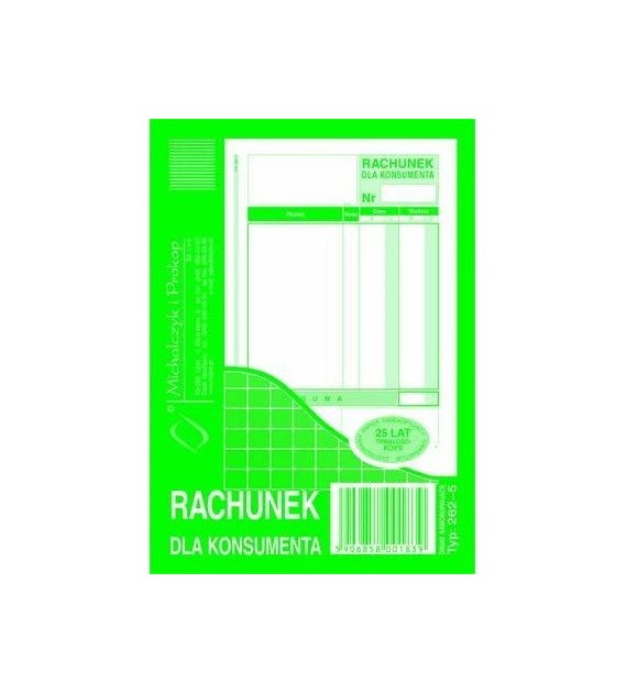 RACHUNEK DLA KONSUMENTA A6