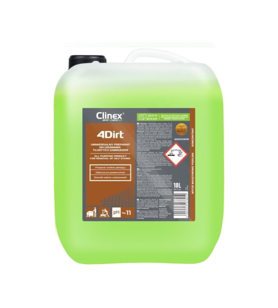 CLINEX 4DIRT Uniwersalny odtłuszczający płyn czyszczący 10L (40/1/1)