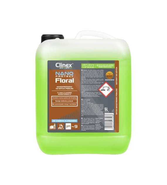 CLINEX NANO PROTECT FLORAL Nanopreparat do mycia podłóg 5L (96/1/1)