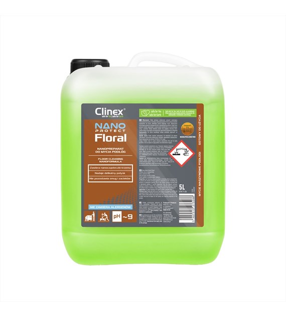 CLINEX NANO PROTECT FLORAL Nanopreparat do mycia podłóg 5L (96/1/1)