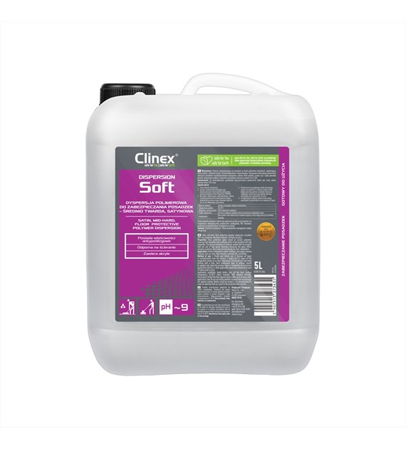 CLINEX DISPERSION SOFT Dyspersja polimerowa do zabezpieczania posadzek - średnio twarda satynowa 5L (96/1/1)