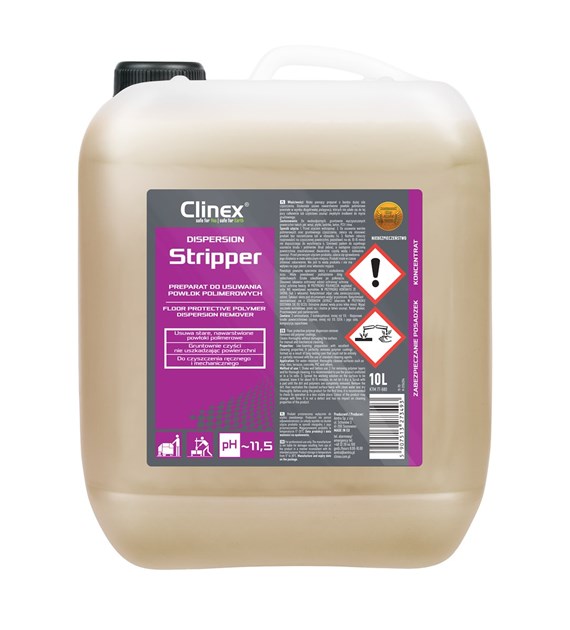 CLINEX DISPERSION STRIPPER Preparat do usuwania powłok polimerowych 10L (40/1/1)