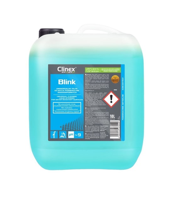 CLINEX BLINK Uniwersalny płyn do mycia powierzchni wodoodpornych 10L (40/1/1)