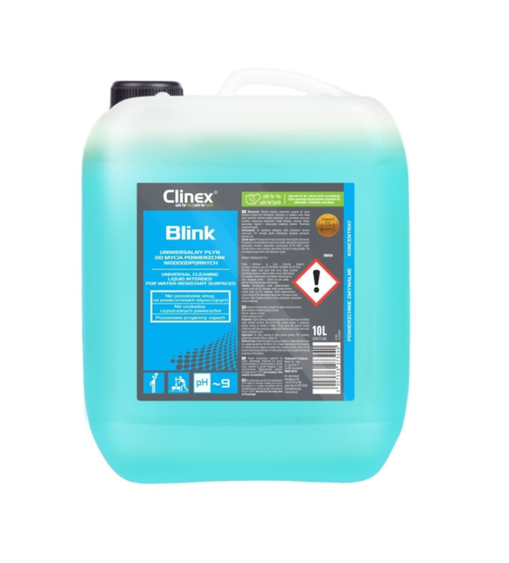 CLINEX BLINK Uniwersalny płyn do mycia powierzchni wodoodpornych 10L (40/1/1)