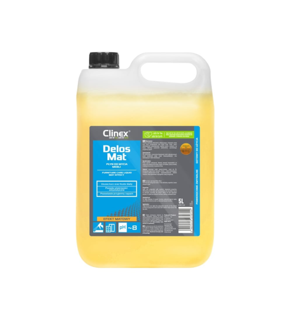 CLINEX DELOS MAT Płyn do mycia mebli 5L (114/1/1)