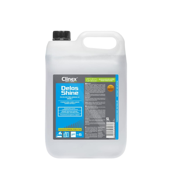 CLINEX DELOS SHINE Płyn do pielęgnacji mebli 5L (114/1/1)