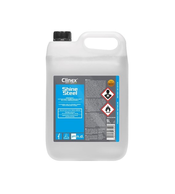 CLINEX SHINE STEEL Preparat czyszcząco-nabłyszczający do stali nierdzewnej 5L (114/1/1)