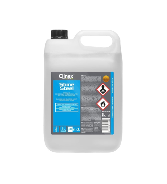 CLINEX SHINE STEEL Preparat czyszcząco-nabłyszczający do stali nierdzewnej 5L (114/1/1)