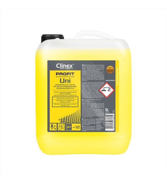 CLINEX PROFIT UNI Uniwersalny płyn do mycia powierzchni wodoodpornych 5L (96/1/1)