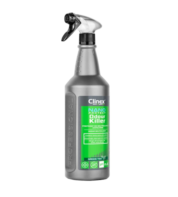 CLINEX NANO PROTECT ODOUR KILLER  Preparat do neutralizacji zapachów(zawiera etanol) - GREEN TEA 1L (76/6/1)