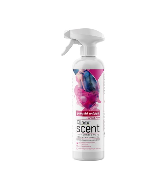 CLINEX SCENT Skoncentrowany odświeżacz powietrza PARYSKI WDZIĘK 0,5L (136/6/1)