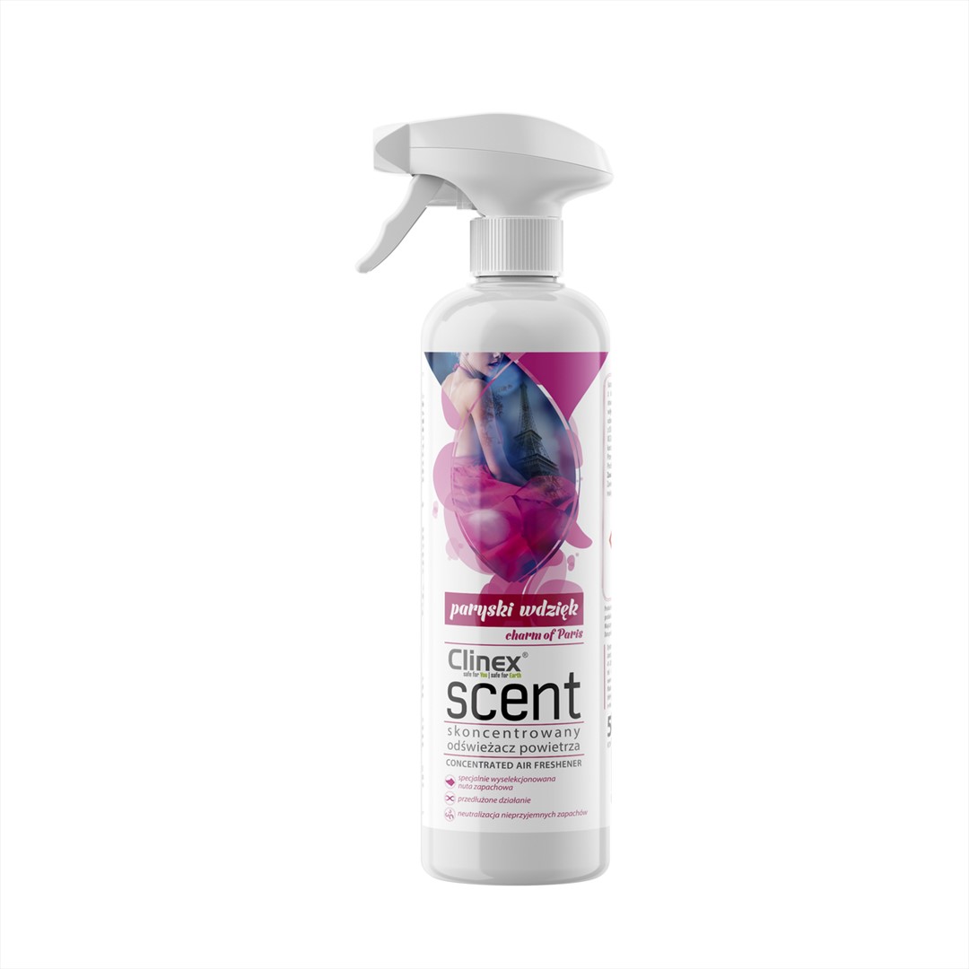CLINEX SCENT Skoncentrowany odświeżacz powietrza PARYSKI WDZIĘK 0,5L (136/6/1)