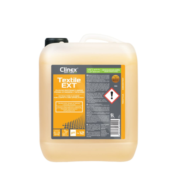 CLINEX TEXTILE EXT Płyn do ekstracyjnego prania dywanów i tapicerki 5L (96/1/1)