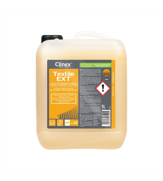 CLINEX TEXTILE EXT Płyn do ekstracyjnego prania dywanów i tapicerki 5L (96/1/1)