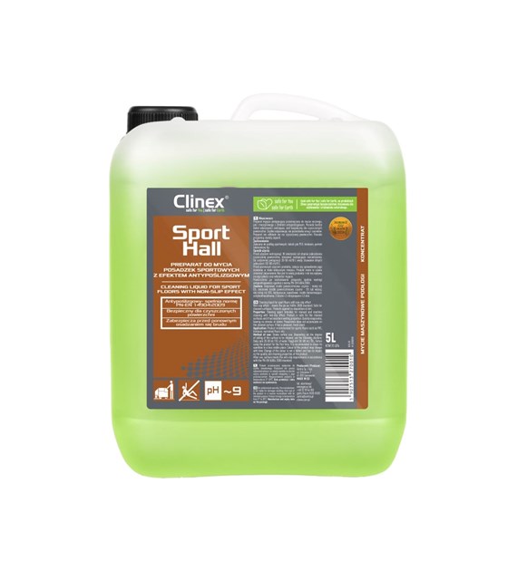 CLINEX SPORTHALL Preparat do mycia posadzek sportowych z efektem antypoślizgowym 10L (40/1/1)