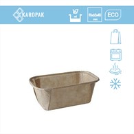 FORMA DO WYPIEKÓW PURE 167ml BRĄZOWA 11x6,5x4cm (50SZT)