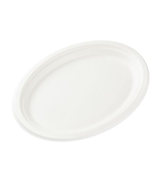 Love Nature talerz z trzciny cukrowej owalny 32x25cm (26/10/50)