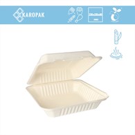 MENUBOX Z TRZCINY CUKROWEJ - NIEDZIELONY DUŻY 234x231x80 (50szt)
