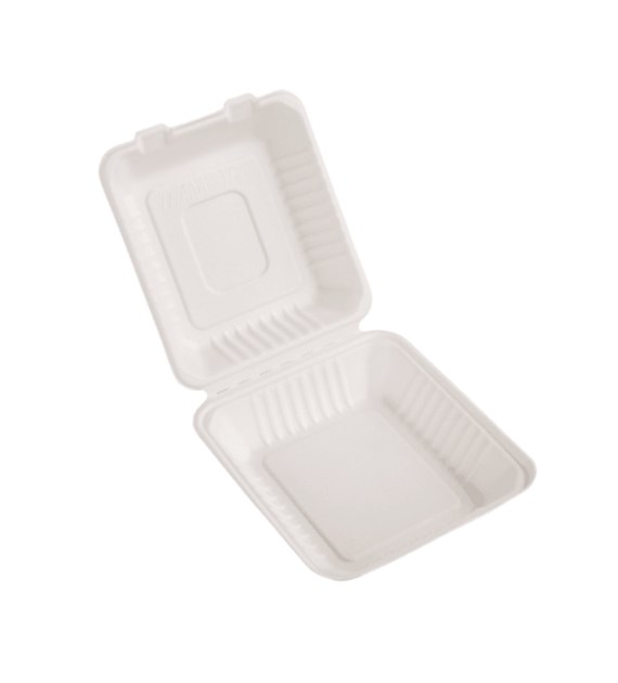 (EKO) Love Nature menubox z trzciny cukrowej niedzielony 23x23x8cm (31/4/50)
