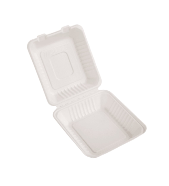 (EKO) Love Nature menubox z trzciny cukrowej niedzielony 23x23x8cm (31/4/50)