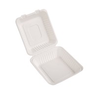 (EKO) Love Nature menubox z trzciny cukrowej niedzielony 23x23x8cm (31/4/50)