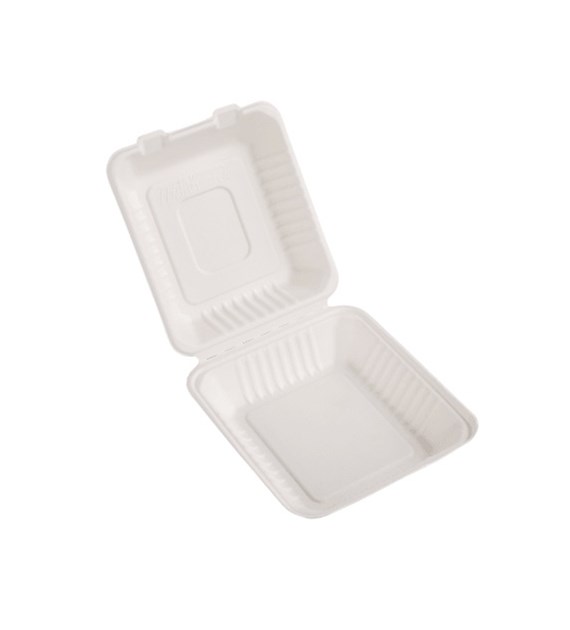 (EKO) Love Nature menubox z trzciny cukrowej niedzielony 23x23x8cm (31/4/50)