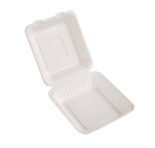 (EKO) Love Nature menubox z trzciny cukrowej niedzielony 23x23x8cm (31/4/50)