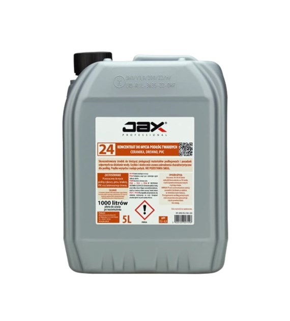 JAX PROFESSIONAL PŁYN DO MYCIA PODŁÓG TWARDYCH 5L (132/3/1)