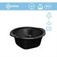 (REUSE) Miska żebrowana D-5500RC fi165mm 500ml CZARNA (16/12/50)