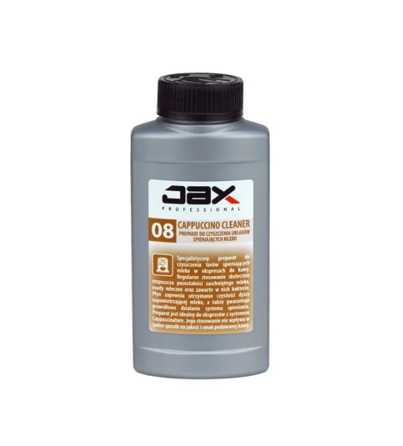 JAX PROFESSIONAL CAPPUCCINO CLEANER DO CZYSZCZENIA UKŁADÓW SPIENIAJĄCYCH 250ml (120/25/1)