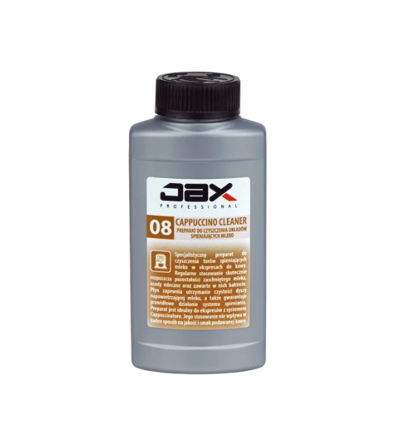 JAX PROFESSIONAL CAPPUCCINO CLEANER DO CZYSZCZENIA UKŁADÓW SPIENIAJĄCYCH 250ml (120/25/1)