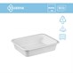 (REUSE) Pojemnik W1/601B 187x137x36 650ml BIAŁY (12/640/1)