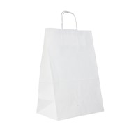 TORBA BIAŁA Z UCHEM SKRĘCANYM 305x170x425 (300x170x410) 100G (100SZT)