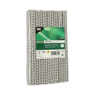 SŁOMKA PAPIEROWA 20cm fi6mm ZIG-ZAG CZARNE (880/10/100)