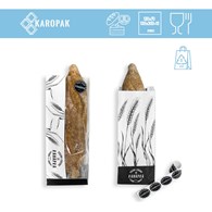 KRAM torba BIAŁA Z OKNEM `Pyszna i zdrowa kanapka` 120x70/130x300+15 (_/1000/1)