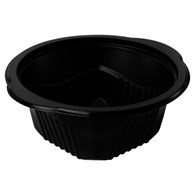 (REUSE) Miska żeborwana D-5350RC fi165mm 350ml CZARNA (18/10/50)