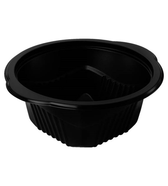 (REUSE) Miska żeborwana D-5350RC fi165mm 350ml CZARNA (18/10/50)