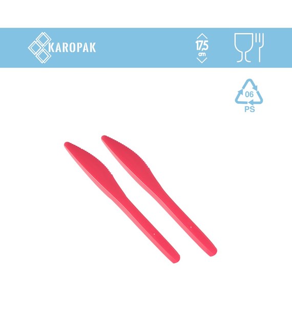 NÓŻ 17,5cm (30SZT) FUKSJA PS